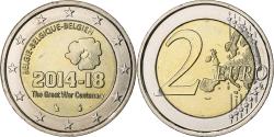 World Coins - Belgium, 2 Euro, Centenaire de la Première Guerre mondiale, 2014, Brussels
