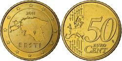 World Coins - Estonia, 50 Centimes, 2011, Vantaa, Nordic gold,
