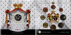 World Coins - Benelux, 3x 1 ct. - 2€ + Token, les nouveaux souverains, BU, 2014,