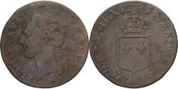 World Coins - France, Louis XVI,1/2 Sol ou 1/2 sou, 1785, Paris, Copper,