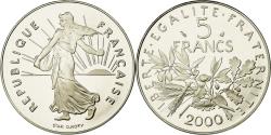 World Coins - Coin, France, Semeuse, 5 Francs, 2000, Paris, BE, , Nickel Clad