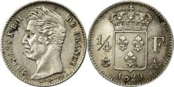 World Coins - Coin, France, Charles X, 1/4 Franc, 1829, Paris, , Silver, KM:722.1
