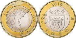 World Coins - Finland, 5 Euro, Province sud-ouest, 2010, Vantaa, , Bi-Metallic