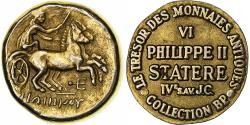 World Coins - France, Token, Collection BP, Statère Philippe II, Copper,