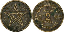 World Coins - Coin, Morocco, Mohammed V, 2 Francs, 1945, Paris, , Aluminum-Bronze