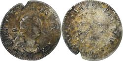 World Coins - France, Louis XIV, 4 Sols aux 2 L, 1691, Rouen, réformé, Silver,