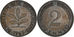 World Coins - Coin, GERMANY - FEDERAL REPUBLIC, 2 Pfennig, 1963, Hambourg, , Bronze