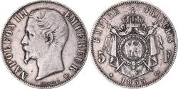 World Coins - Coin, France, Napoleon III, 5 Francs, 1855, Strasbourg, , Silver