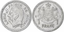 World Coins - Monaco, Louis II, Franc, Undated (1943), Paris, Aluminum,