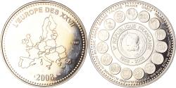 World Coins - France, Medal, L'Europe des XXVII, Veme République, Politics, 2008,