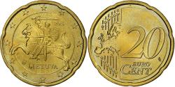 World Coins - Lithuania, 20 Euro Cent, 2015, Vilnius, Nordic gold,