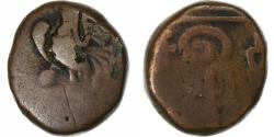 World Coins - French India, Doudou, (1836), Pondicherry, Coq, Bronze,