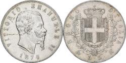 World Coins - Italy, Vittorio Emanuele II, 5 Lire, 1874, Milan, Silver, , KM:8.3