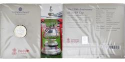 World Coins - Coin, Great Britain, 2 Pounds, 2022, THE 150th Anniversary of the FA CUP.FDC