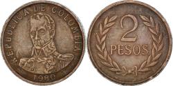 World Coins - Coin, Colombia, 2 Pesos, 1980