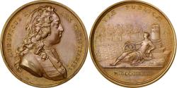 World Coins - France, Medal, Louis XV, Politics, Society, War, 1733, , Bronze