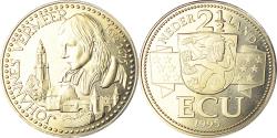 World Coins - Netherlands, 2 1/2 Ecu, Johannes Vermeer, 1995, , Copper-nickel
