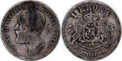 World Coins - Sweden, Oscar II, Krona, 1881, Silver, , KM:747