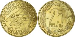 World Coins - Coin, Cameroon, 25 Francs, 1958, Paris, ESSAI, , Aluminum-Bronze, KM:E9