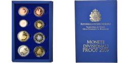 World Coins - San Marino, 1 Cent to 2 Euro, 2009, Rome, Proof,