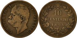 World Coins - Coin, Italy, Umberto I, 10 Centesimi, 1894, Birmingham, , Copper