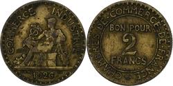 World Coins - France, 2 Francs, Chambre de commerce, 1926, Paris, Aluminum-Bronze,