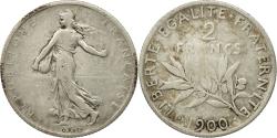World Coins - Coin, France, Semeuse, 2 Francs, 1900, Paris, , Silver, KM:845.1