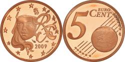 World Coins - France, 5 Euro Cent, 2009, Paris, BE, , Copper Plated Steel, Gadoury:3