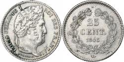 World Coins - Coin, France, Louis-Philippe, 25 Centimes, 1845, Rouen, , Silver