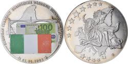World Coins - Ireland, Medal, Monnaie Européenne, Billet de 100 Euro, Politics, 2002