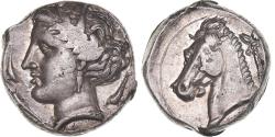 Ancient Coins - Carthaginian Sicily, Tetradrachm, ca. 320/15-300 BC, Entella?, Silver,