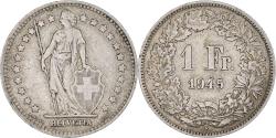 World Coins - Coin, Switzerland, Franc, 1945, Bern, , Silver, KM:24