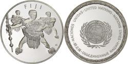 World Coins - France, Medal, Nations Unies, Fiji, Silver,