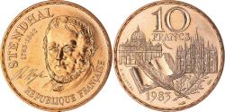 World Coins - Coin, France, Stendhal, 10 Francs, 1983, Paris, série FDC,