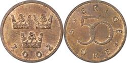 World Coins - Sweden, 50 Öre, 2002