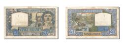 World Coins - Banknote, France, 20 Francs, 20 F 1939-1942 ''Science et Travail'', 1941