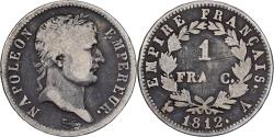 World Coins - France, Napoléon I, Franc, 1812, Paris, , Silver, KM:692.1