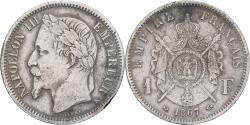 World Coins - France, Napoleon III, Franc, Napoléon III, 1867, Bordeaux, Silver,