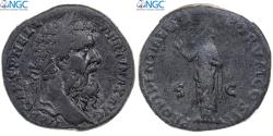 Ancient Coins - Pertinax, Sestertius, 193, Rome, Very rare, Bronze, NGC, VF 4/5-3/5, RIC:22