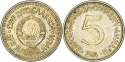 World Coins - Coin, Yugoslavia, 5 Dinara, 1984