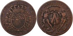 World Coins - France, Token, Maires de Dijon, Jean-Pierre Burteur, 1739, Copper,