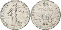 World Coins - France, 1/2 Franc, Semeuse, 1978, Paris, Nickel, , Gadoury:429
