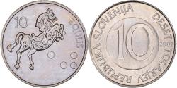World Coins - Coin, Slovenia, 10 Tolarjev, 2002, Kremnica, , Copper-nickel, KM:41