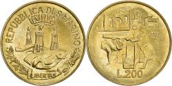 World Coins - Coin, San Marino, 200 Lire, 1982, Rome, , Aluminum-Bronze, KM:138