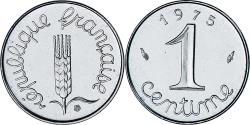 World Coins - Coin, France, Épi, Centime, 1975, Monnaie de Paris, série FDC,