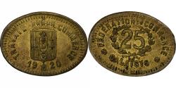 World Coins - France, Fédération du Commerce du Calaisis, 25 Centimes, 1920,