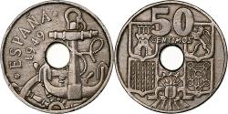 World Coins - Spain, 50 Centimos, 1949, Madrid, Copper-nickel,