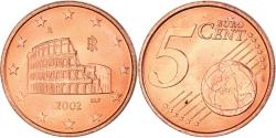 World Coins - Italy, 5 Euro Cent, 2002, Rome, , Copper Plated Steel, KM:212