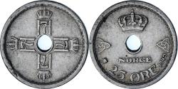 World Coins - Norway, 25 Öre, 1949
