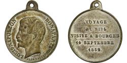 World Coins - France, Medal, Louis-Napoléon Bonaparte, Visite à Bourges, 1852, Silvered